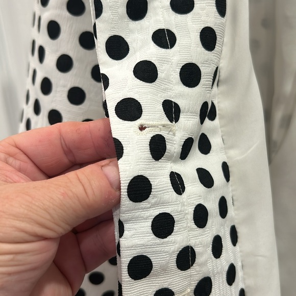 Vintage Chicos polka dot swing coat- Never worn! Pleat stitch still in tack - Picture 8 of 8